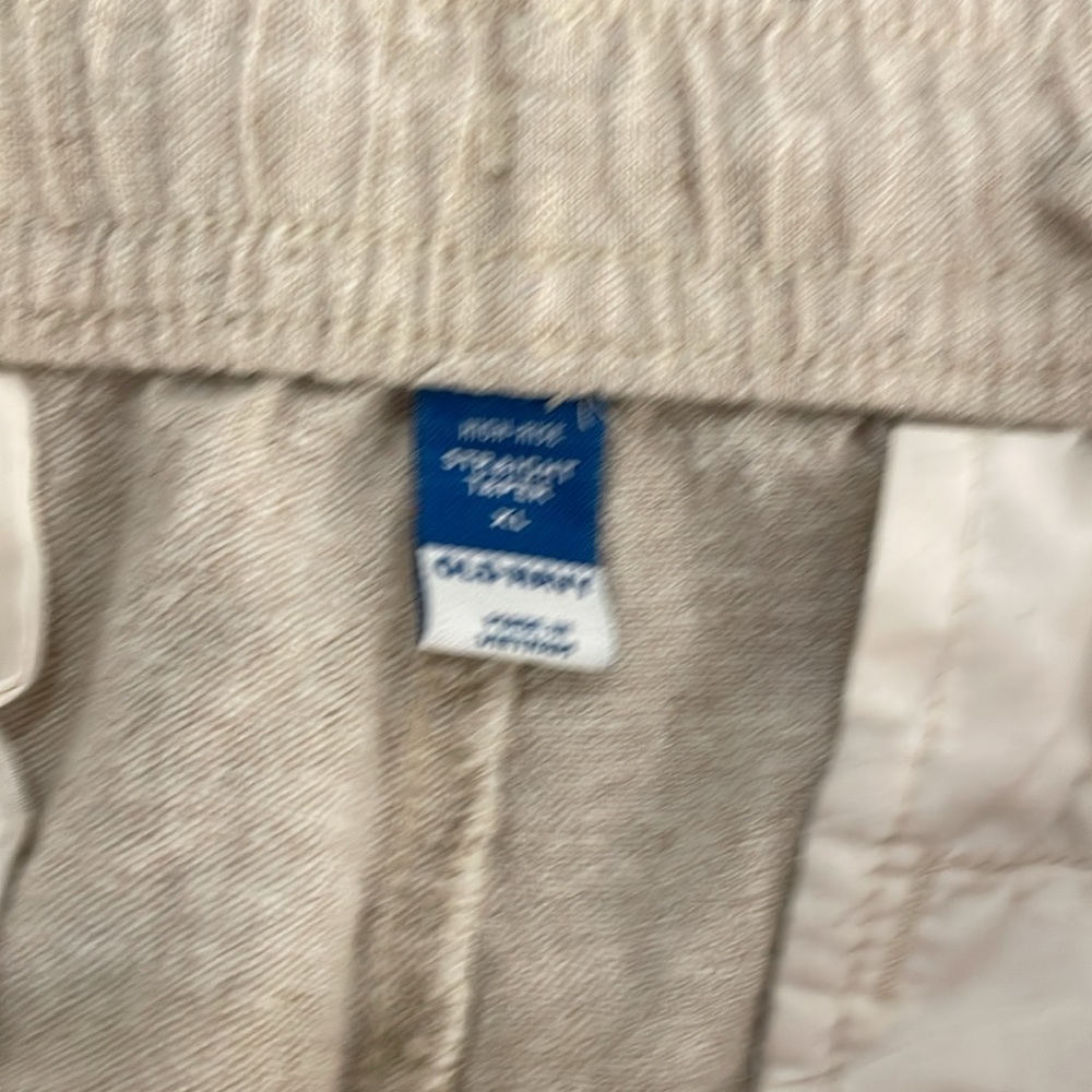 Old Navy straight taper linen pants - Picture 3 of 3